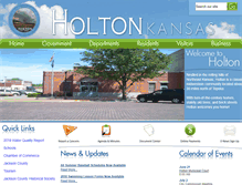 Tablet Screenshot of holton.municipalcms.com